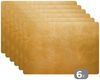 MuchoWow Platzset Gold - Luxus - Abstrakt, (6-St), Platzsets, Tischset, Abwaschbar, Tischsets, Platzdeckchen Bild 2