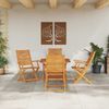 vidaXL Garten Essgruppe 5 pcs Braun Massivholz Akazie 3375703 Bild 4
