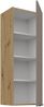 Küchen Hängeschrank 40 cm - Höhe 90 cm ARIA Sandgrau ultra matt + Eiche Artisan matt, hochwertige Fronten mit Anti Fingerprint Beschichtung Küchenzeile Küchenblock Bild 3