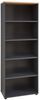 Regal Melanie / Memphis, Holzwerkstoff, Grau, Schwarz, Holzfarben, 75 x 197 x 38 cm Bild 2