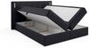 Boxspringbett Schlafzimmerbett MARTIM 120x200cm in Stoff Fresh Schwarz Bild 2