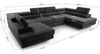 AX LIVING Arborio U Form Schlafsofa mit Kopfstütze Sofa Hellgrau 352cm Bild 2