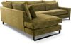 AX LIVING Olivgrün Ecksofa grün Castellio Wohnlandschaft L Form 314 L Bild 4