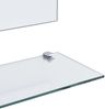 vidaXL Wandspiegel mit 5 Ablagen Silbern 80×60 cm 249445 Bild 4