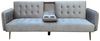 HTI-Living Schlafsofa Schlafsofa Eris Velvet Grau mit Becherhalter, Stück 1 Teile, Couch mit Bettfunktion Bild 3