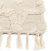 Teppich Baumwolle hellbeige 80 x 150 cm geometrisches Muster Kurzflor ITANAGAR Bild 5