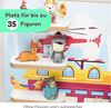 stadtecken Kinderregal mit schmalen Boden - geeignet für die Toniebox und Tonies, Bunte, verspielte Aufbewahrung für 35 Figuren, ideal fürs Kinderzimmer Bild 4