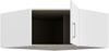 Forte ECONOBOX Schrankaufsatz 90, 1-türiger Drehtürenschrankaufsatz für Eckschrank, Holzwerkstoff, Weiß, 89,5 cm breit, 38,1 cm hoch, 89,4 cm tief Bild 4