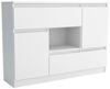 Beautysofa Kommode Melinda (inkl. offenes Regal, Weiß Holzkommode für Wohnzimmer, 120 cm breite Mehrzweckschrank), stilvoll Kombikommode mit offenes Regal Bild 3