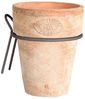 Terracotta Ton Pflanz Wand Blumen Topf Über Umtopf rund Metall Halterung Hängen Bild 4