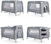 Cangaroo Reisebett iSleep Wiege Matratze Spielbogen Wickelauflage Moskitonetz grau Bild 3