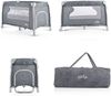 Cangaroo Reisebett iSleep Wiege Matratze Spielbogen Wickelauflage Moskitonetz grau Bild 4