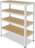 shelfplaza HOME 100x90x60 cm Schwerlastregal in weiß mit 4 Böden und 175 kg Traglast pro Boden Bild 5