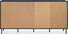 Finori Caracas 51A Sideboard, Navy blau | Sideboard für Wohnzimmer | Maß: B x H x T ca. 180 x 90 x 40 cm | Sideboard mit 2 Glasrahmentüren, 2 Türen und 4 Einlegeböden Bild 3