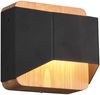 LED Holz Wandlampe ARINO Up and Down mit Stufen Dimmer Schwarz, Höhe 12cm Bild 2