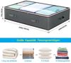 Refined Living Unterbettkommode 90L Aufbewahrungstaschen für unter dem Bett,4er Set,Aufbewahrungsbox (faltbare Organizer und Aufbewahrungsboxen, Schrankorganizer und Aufbewahrungsbehälter, Organisatoren mit Transparentes PVC-Fenster, Robuste Reißversch... Bild 3