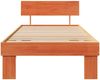 vidaXL Bettrahmen Wachsbraun 90 x 200 cm Massives Kiefernholz 872586 Bild 5