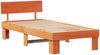 vidaXL Bettrahmen Wachsbraun 90 x 200 cm Massives Kiefernholz 872586 Bild 4