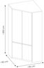 Eckkleiderschrank in Eiche Nb. FORTALEZA-129, B/H/T ca. 95/200/95 cm Bild 3
