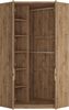 Eckkleiderschrank in Eiche Nb. FORTALEZA-129, B/H/T ca. 95/200/95 cm Bild 2