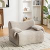 YakoHome Modulsofa Grau 120 x 92,5 x 73,5 cm – Keine Montage nötig, ausrollen und genießen, weicher Chenille-Stoff, ideal für Haustiere Bild 2
