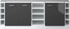 Dachschrägenschrank-Set Rion Anthrazit Hochglanz 210 cm 5er Set Schrankkorpuss 60 cm Tiefe Vicco Bild 4