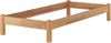 Erst-Holz Einzelbett 100x220 Überlänge Futon Gästebett Buche massiv Bettgestell mit Rollrost 60. 84-10-220 Bild 4
