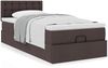 vidaXL Ottoman-Bett mit Matratze Dunkelbraun 90x190 cm Stoff 3311590 Bild 4