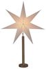 STAR TRADING LED Stern Papierstern Weihnachtsstern stehend 7-zackig 60cm E14 weiß braun Bild 3