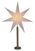 STAR TRADING LED Stern Papierstern Weihnachtsstern stehend 7-zackig 60cm E14 weiß braun Bild 5