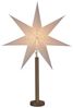 STAR TRADING LED Stern Papierstern Weihnachtsstern stehend 7-zackig 60cm E14 weiß braun Bild 4