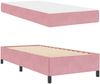 vidaXL Bettrahmen mit Matratze Rosa 90 x 200 cm Stoff 3399041 Bild 5
