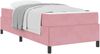 vidaXL Bettrahmen mit Matratze Rosa 90 x 200 cm Stoff 3399041 Bild 2