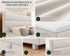 Best for Home Boxspringbett Trinity K-1 LUX – Modern Boxspringbett mit Stauraum & Komfort (Boxspringbett-Set, 1-St, Komplettes Boxspringbett-Set inklusive Matratze und Topper), Ergonomischer Schlafkomfort, großer Stauraum Bild 4