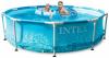 Intex 'Beachside Ø 305x76 cm' Frame Swimming Pool Set, blau, inkl. Kartuschenfilteranlage