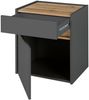 INOSIGN Nachtkommode CiTY/GiRON, Nachttisch, Nachtschrank, Bestellschrank, Nachtkonsole, in zwei Farben erhältlich, Stauraumfach und Schublade Bild 4