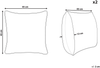 Kissen 2er Set Für Kinder WARANASI Baumwolle 45 x 45 cm Gelb Bild 2