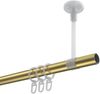 Gardinenstangen-Set Sonette Mavell 420 cm (geteilt in 3 x 140 cm), 1-läufig, 20 mm Ø Messing-Optik Bild 3