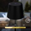 Briloner Leuchten Tischleuchte LED Tischlampe kabellos akku dimmbar In-/Outdoor Wohnzimmer, Doppelpack, LED fest integriert, 3.000K - Warmweiß, mit Akku, In-/Outdoor, USB-C, warmweiß, IP44, weiß, 35 cm Bild 3