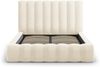 Micadoni Bett Kelp Samt Bluvel Helles Beige 160x200 Bild 3