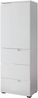 Stella Trading SPICE Büroschrank in Hochglanz Weiß - Halbhoher Aktenschrank mit Schubladen - Modernes Büromöbel Komplettset - 50 x 145 x 35 cm (B/H/T) Bild 2