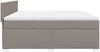 vidaXL Boxspringbett mit Matratze Taupe 180x200 cm Stoff 3285964 Bild 5