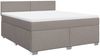 vidaXL Boxspringbett mit Matratze Taupe 180x200 cm Stoff 3285964 Bild 2