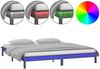 Massivholzbett mit LEDs Grau 120x190 cm 4FT Small Double [820643] Bild 2