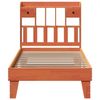 vidaXL Massivholzbett ohne Matratze Wachsbraun 75x190 cm Kiefernholz 3308869 Bild 4