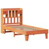 vidaXL Massivholzbett ohne Matratze Wachsbraun 75x190 cm Kiefernholz 3308869 Bild 3