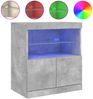 vidaXL Sideboard mit LED-Leuchten Betongrau 60x37x67 cm 836654 Bild 2