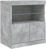 vidaXL Sideboard mit LED-Leuchten Betongrau 60x37x67 cm 836654 Bild 3