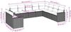 vidaXL 10-tlg. Garten-Sofagarnitur mit Kissen Schwarz Poly Rattan 3251502 Bild 3