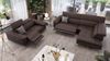 Sofanella Ledercouch STELLA Ledersofa Ecksofa Wohnlandschaft in Weiß Bild 5